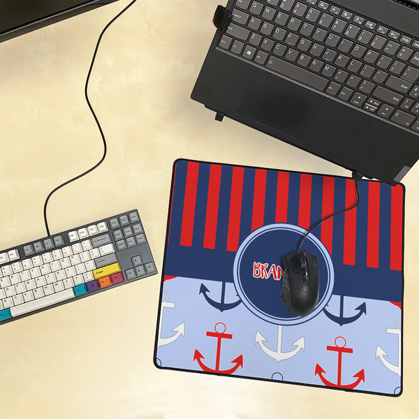 Classic Anchor & Stripes Medium Gaming Mats - LIFESTYLE
