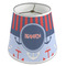 Classic Anchor & Stripes Poly Film Empire Lampshade - Angle View