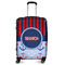 Classic Anchor & Stripes Suitcase - 24" Medium - Checked (Personalized)