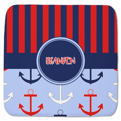 Classic Anchor & Stripes Memory Foam Bath Mat - 48"x48" (Personalized)