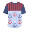 Classic Anchor & Stripes Men's Crew Neck T Shirt Medium - Main