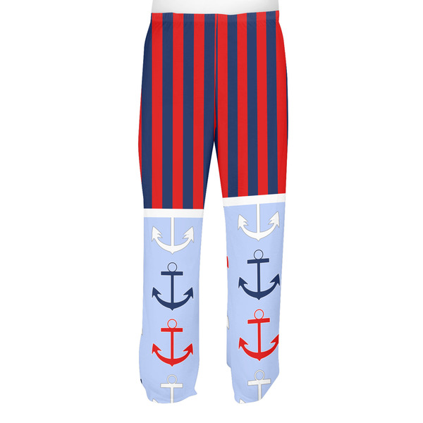 Classic Anchor & Stripes Men's Pjs Back - on model