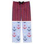 Classic Anchor & Stripes Mens Pajama Pants - M