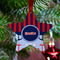 Classic Anchor & Stripes Metal Star Ornament - Lifestyle