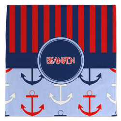Classic Anchor & Stripes Microfiber Dish Towel (Personalized)