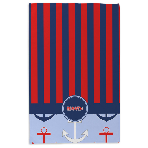 Classic Anchor & Stripes Microfiber Dish Towel - APPROVAL