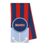 Classic Anchor & Stripes Kitchen Towel - Microfiber (Personalized)