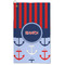 Classic Anchor & Stripes Microfiber Golf Towels - FRONT