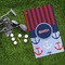 Classic Anchor & Stripes Microfiber Golf Towels - LIFESTYLE