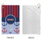 Classic Anchor & Stripes Microfiber Golf Towels - Small - APPROVAL