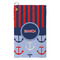 Classic Anchor & Stripes Microfiber Golf Towels - Small - FRONT