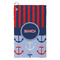Classic Anchor & Stripes Microfiber Golf Towel - Small (Personalized)