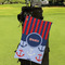 Classic Anchor & Stripes Microfiber Golf Towels - Small - LIFESTYLE