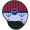 Classic Anchor & Stripes Mouse Pad with Wrist Support - Main