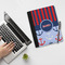 Classic Anchor & Stripes Notebook Padfolio - LIFESTYLE (large)
