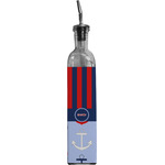 Classic Anchor & Stripes Oil Dispenser Bottle w/ Name or Text