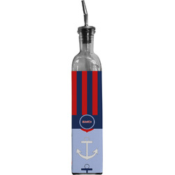 Classic Anchor & Stripes Oil Dispenser Bottle w/ Name or Text