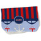 Classic Anchor & Stripes Burp Cloth - Fleece w/ Name or Text