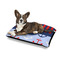 Classic Anchor & Stripes Outdoor Dog Beds - Medium - IN CONTEXT