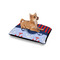 Classic Anchor & Stripes Outdoor Dog Beds - Small - IN CONTEXT