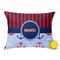 Classic Anchor & Stripes Outdoor Throw Pillow (Rectangular - 12x16)