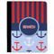 Classic Anchor & Stripes Padfolio Clipboards - Large - FRONT