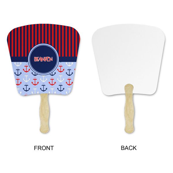 Classic Anchor & Stripes Paper Fans - Approval