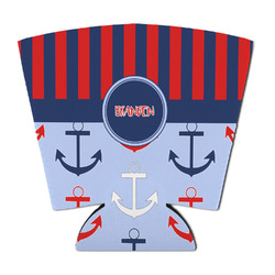 Classic Anchor & Stripes Party Cup Sleeve - with Bottom (Personalized)