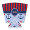 Classic Anchor & Stripes Party Cup Sleeve - with Bottom (Personalized)
