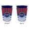 Classic Anchor & Stripes Party Cup Sleeves - without bottom - Approval