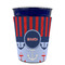 Classic Anchor & Stripes Party Cup Sleeves - without bottom - FRONT (on cup)
