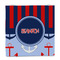 Classic Anchor & Stripes Party Favor Gift Bag - Gloss - Front