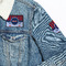 Classic Anchor & Stripes Patches Lifestyle Jean Jacket Detail