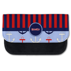 Classic Anchor & Stripes Canvas Pencil Case w/ Name or Text