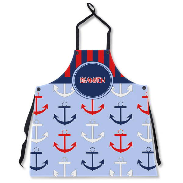 Classic Anchor & Stripes Personalized Apron