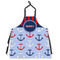 Classic Anchor & Stripes Apron Without Pockets w/ Name or Text