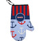 Classic Anchor & Stripes Oven Mitt (Personalized)