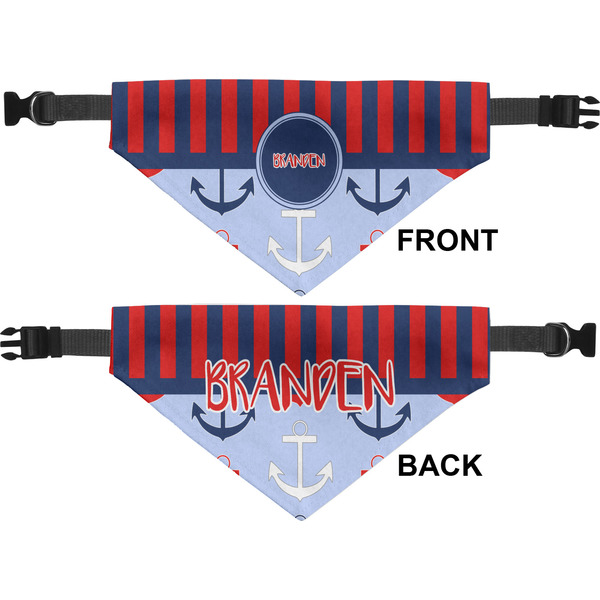 Classic Anchor & Stripes Pet Bandana Approval