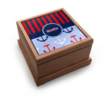 Classic Anchor & Stripes Pet Urn w/ Name or Text