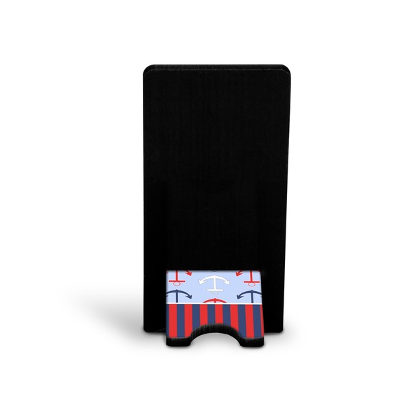 Classic Anchor & Stripes Phone Stand - Back