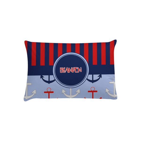 Custom Classic Anchor & Stripes Pillow Case - Toddler w/ Name or Text