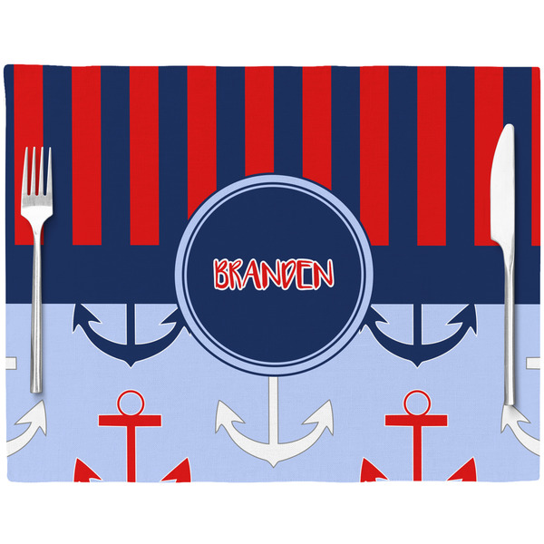 Classic Anchor & Stripes Placemat with Props