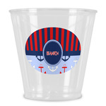 Classic Anchor & Stripes Plastic Shot Glass (Personalized)