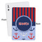 Classic Anchor & Stripes Playing Cards - Approval
