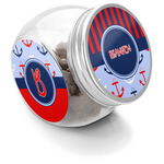Classic Anchor & Stripes Puppy Treat Jar (Personalized)