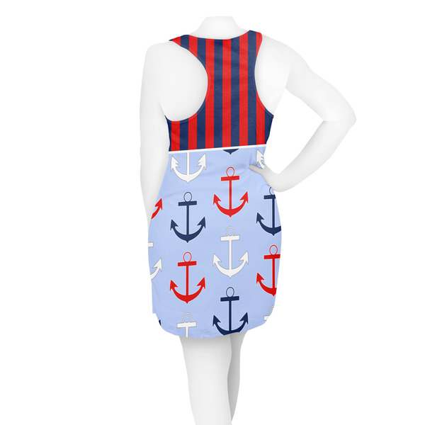 Classic Anchor & Stripes Racerback Dress - On Model - Back