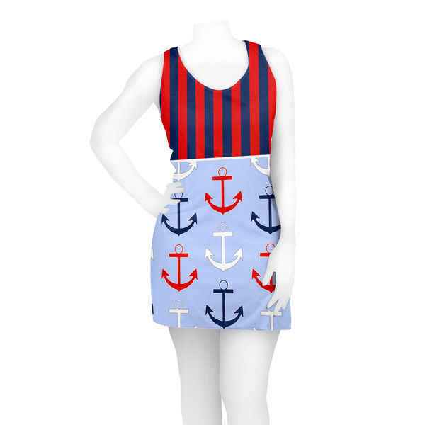 Classic Anchor & Stripes Racerback Dress - On Model - Front