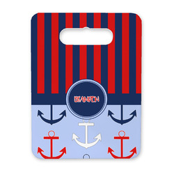 Classic Anchor & Stripes Rectangular Trivet with Handle (Personalized)