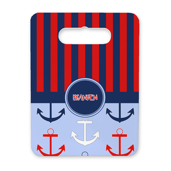 Custom Classic Anchor & Stripes Rectangular Trivet with Handle (Personalized)