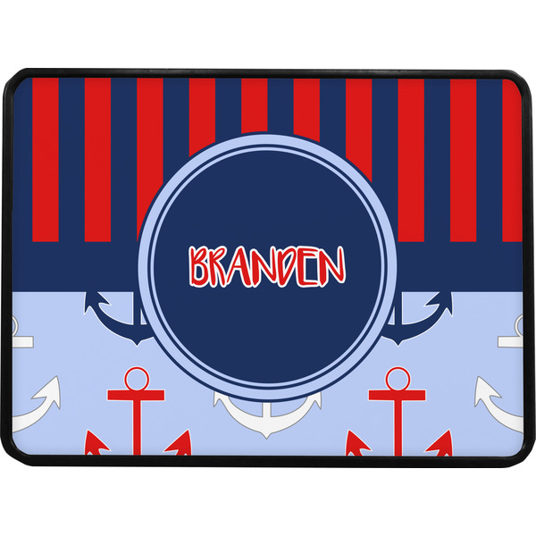 Classic Anchor & Stripes Rectangular Car Hitch Cover w/ FRP Insert